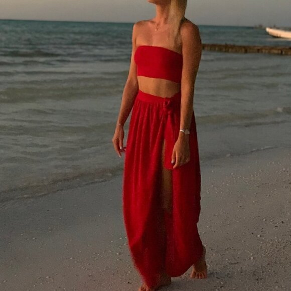 La Sastreria Tulum Dresses & Skirts - 𝅺❤️ Boho chic skirt and top set - one size​